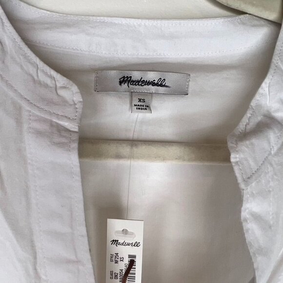 NWT Madewell Lakeline Popover Shirttail Top White XS - Picture 2 of 8